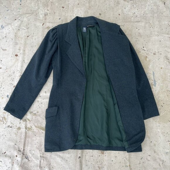 Emanuel Ungaro Parallele Forest Green Riding Jacket Made In Italy, Luxe S/M - Picture 3 of 6